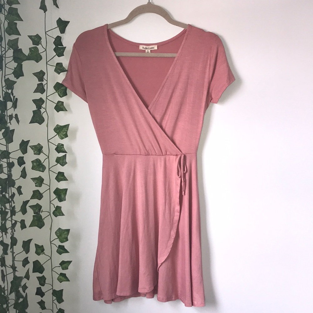 Pink Wrap Dress NWOT